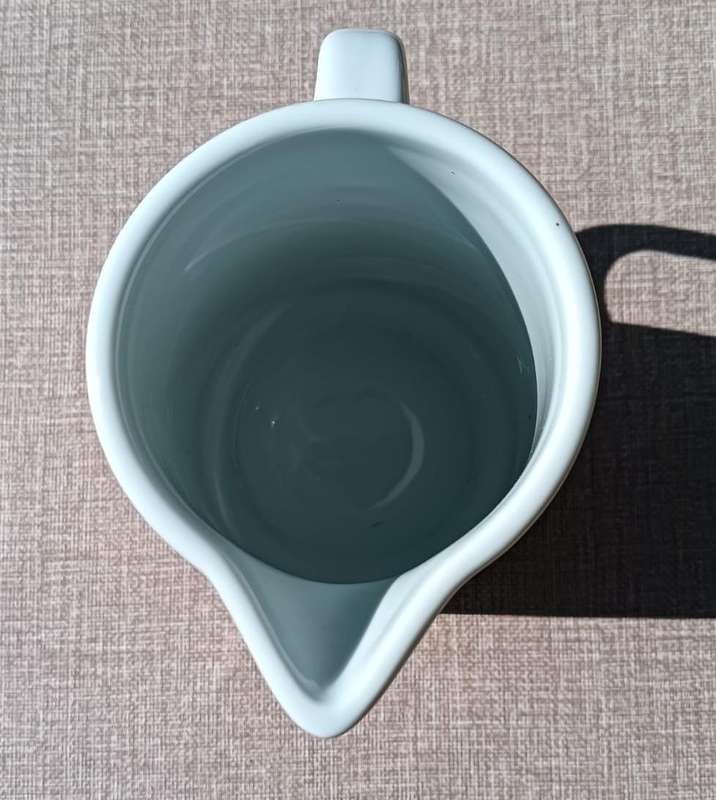 IKEA Spal Portugal 1.5L Ceramic Pitcher Vintage 1980s with Modernist Striped Pattern