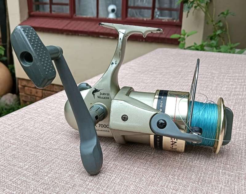 Jarvis Walker Gen-X 7000 Spinning Reel - Spooled with Line - 4 Bearing Reel
