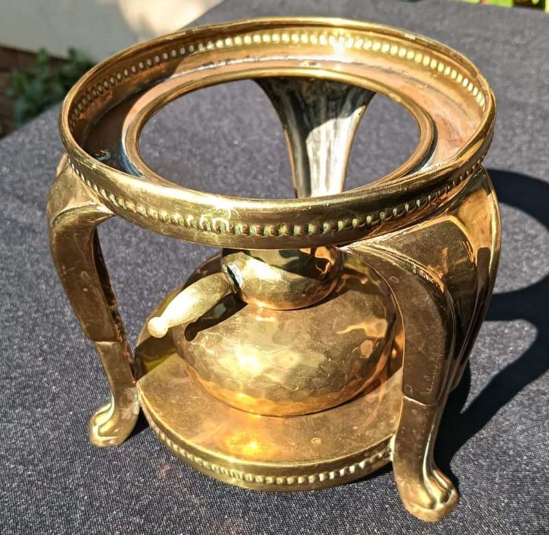 Very Rare Antique pre WW2 era Kallmeyer & Harjes (K&H) Germany Brass Teemachine Spirit Kettle