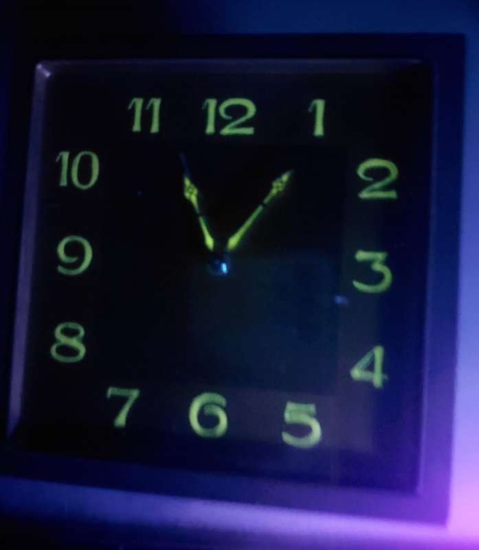 Brass Kienzle Germany Mechanical Alarm Clock 1970s - Luminescent Hands and Markers - Needs Repair