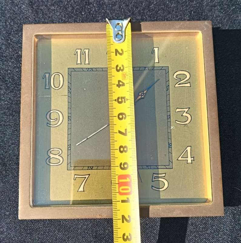 Brass Kienzle Germany Mechanical Alarm Clock 1970s - Luminescent Hands and Markers - Needs Repair