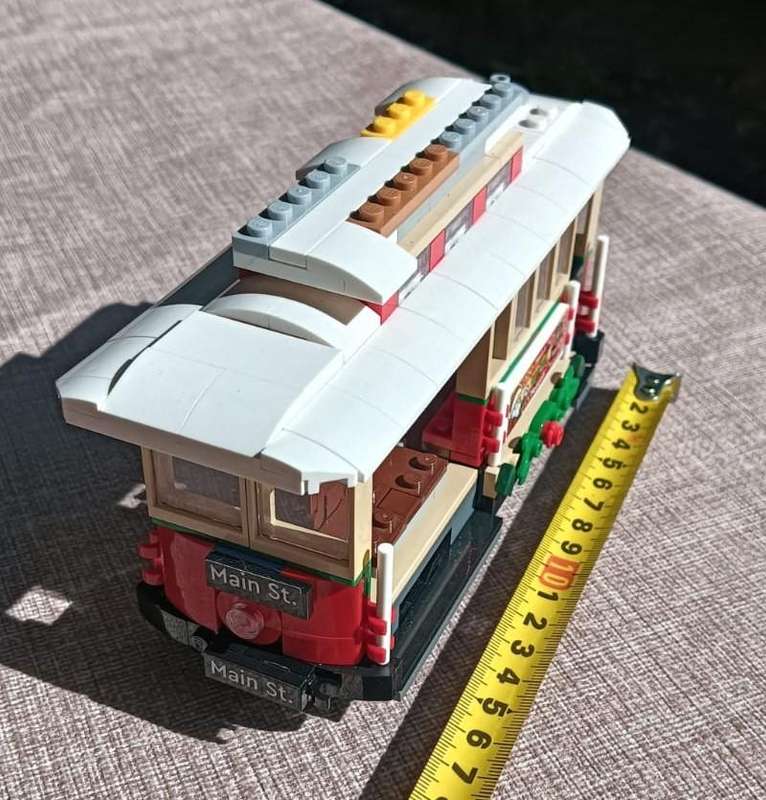 Lego Creator Holiday Main Street Tram Part of Set 10308 - Around 98% Complete - Retired 2024