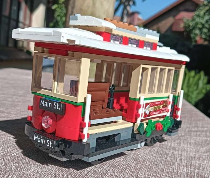 Lego Creator Holiday Main Street Tram Part of Set 10308 - Around 98% Complete - Retired 2024