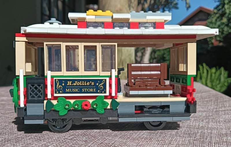 Lego Creator Holiday Main Street Tram Part of Set 10308 - Around 98% Complete - Retired 2024