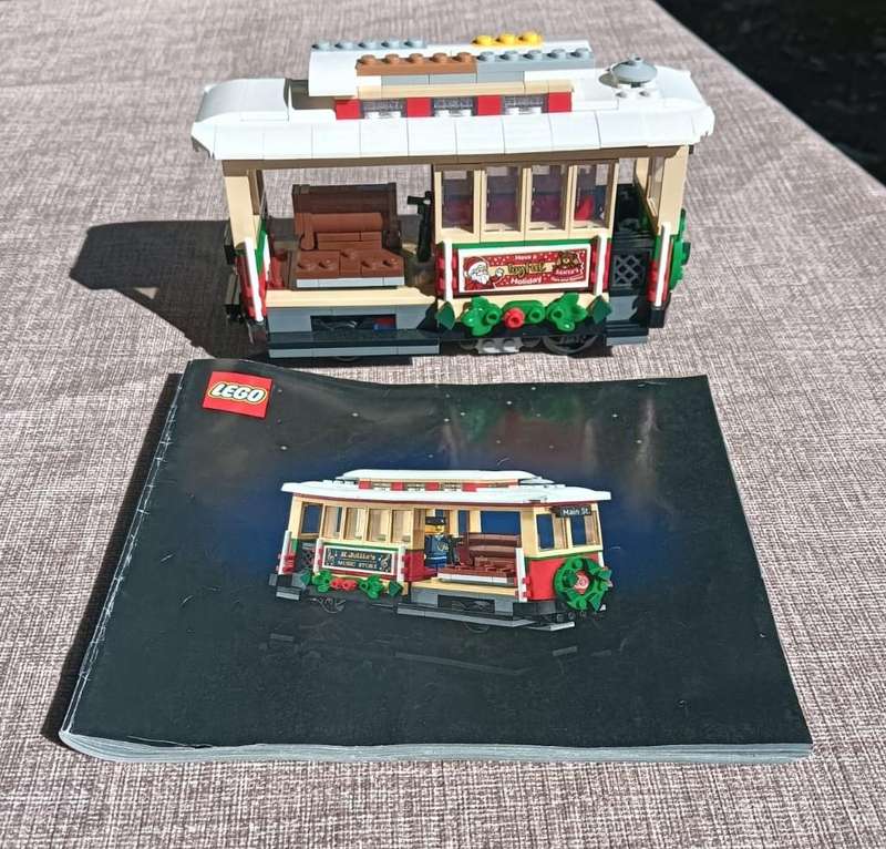 Lego Creator Holiday Main Street Tram Part of Set 10308 - Around 98% Complete - Retired 2024