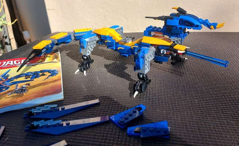 Lego Ninjago Movie Dragon Stormbringer Set 70652 Around 80% to 90% Complete
