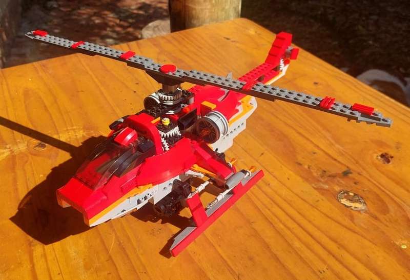 Motorized Lego Creator 4895 Helicopter Motion Power Set - Battery Box + Motor Working! Retired 2007