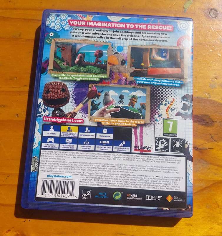 Little Big Planet 3 2014 Sony Playstation 4 Game  94% Google Ratings