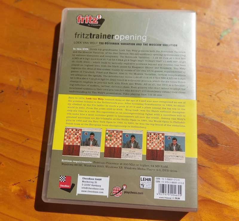 Chessbase Fritztrainer 2006 DVD Botvinnik and Mocow Semi-Slav Variations by GM Loek Van Wely