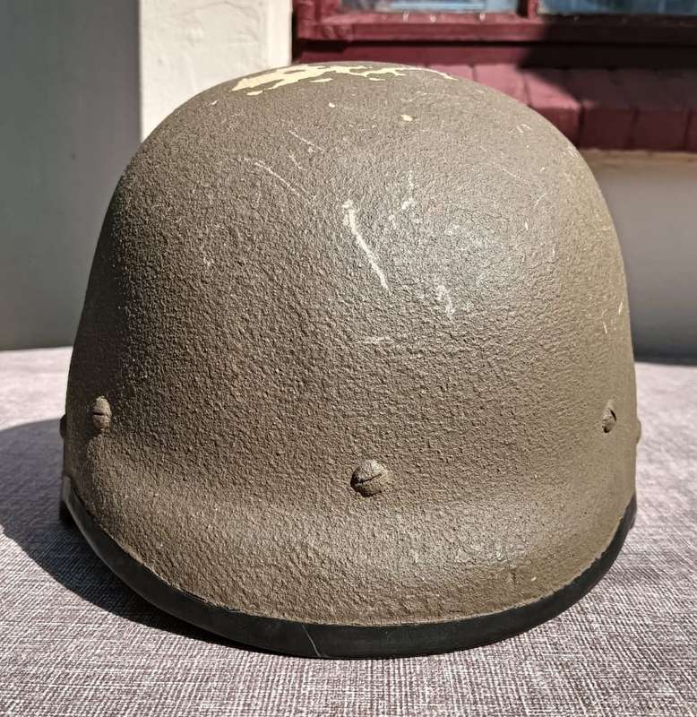 Vintage SA Army M87 S.A.P.H.I. Kevlar Helmet with Camouflage Cover