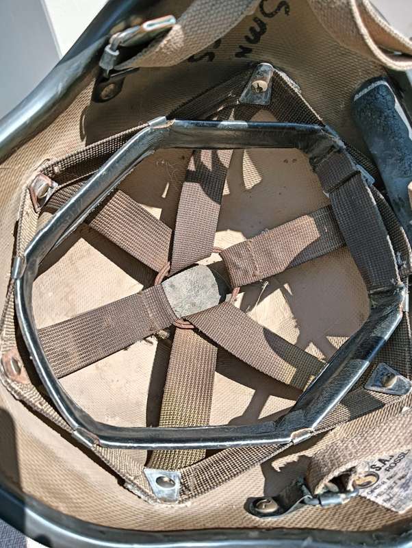 Vintage SA Army M87 S.A.P.H.I. Kevlar Helmet with Camouflage Cover