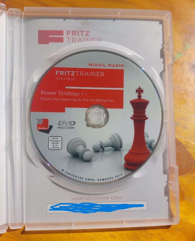 Chessbase Fritztrainer DVD Power Strategy 1  From the Opening to the Middlegame by GM Mihail Marin