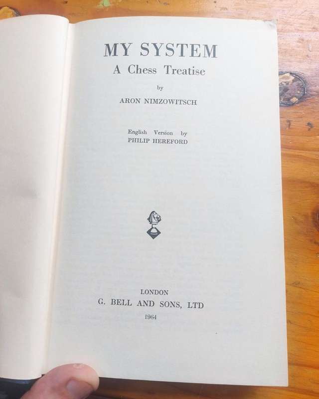 Chess Book Classic: My System A Chess Treatise by Aron Nimzovich 1964 First English Edition Hardcove