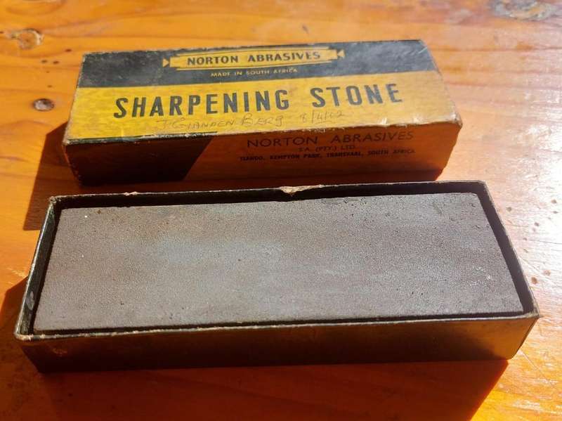 Vintage Norton Abrasives Transvaal Sharpening Stone in Original Box