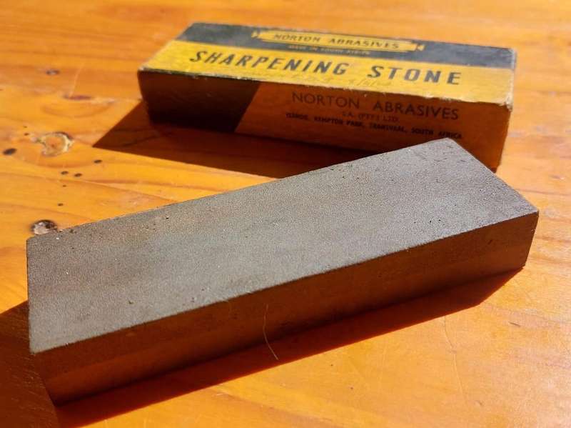 Vintage Norton Abrasives Transvaal Sharpening Stone in Original Box