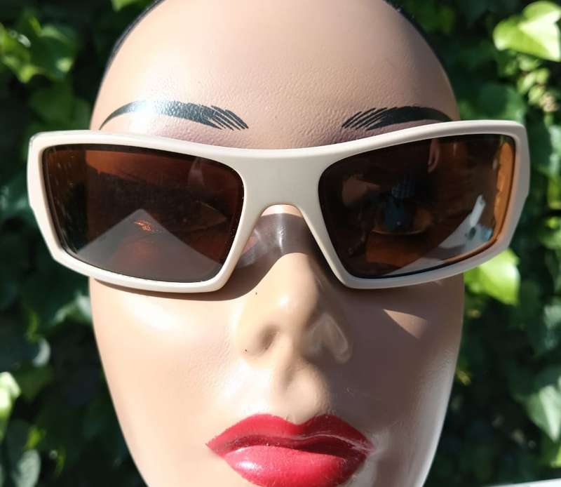 Oakley Gascan 2005 Flying Tigers Matte Sand Blue Sunglasses 12-784 55-16