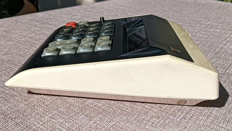 Olimpia Werke West Germany CD102 Electric Calculator - 12 Digit Green Fluorescent Display  Working!