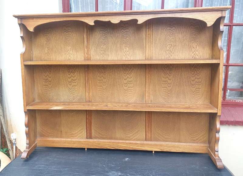 Striking Partridge Wood / Panga Panga / Patryshout Dresser Display Cabinet Top - COLLECTION ONLY