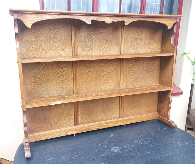 Striking Partridge Wood / Panga Panga / Patryshout Dresser Display Cabinet Top - COLLECTION ONLY