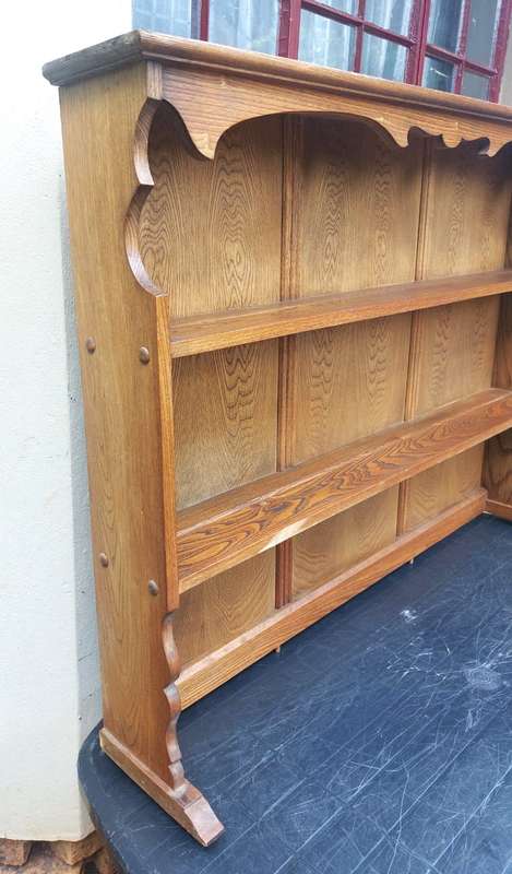 Striking Partridge Wood / Panga Panga / Patryshout Dresser Display Cabinet Top - COLLECTION ONLY