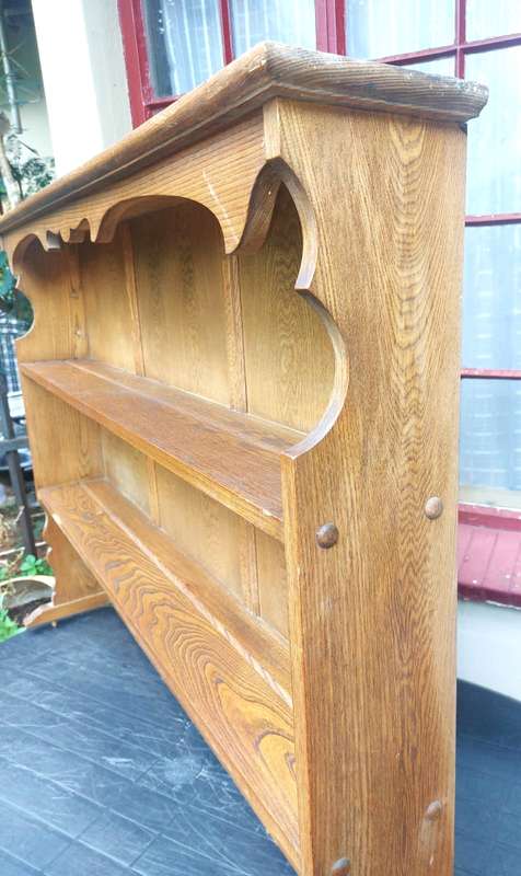 Striking Partridge Wood / Panga Panga / Patryshout Dresser Display Cabinet Top - COLLECTION ONLY