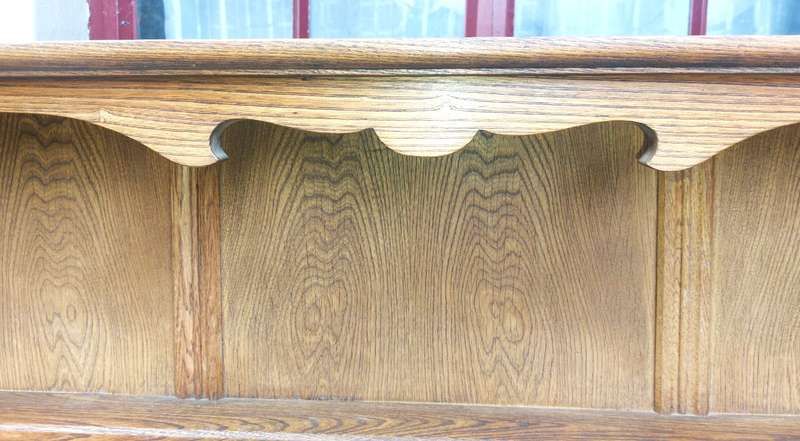 Striking Partridge Wood / Panga Panga / Patryshout Dresser Display Cabinet Top - COLLECTION ONLY
