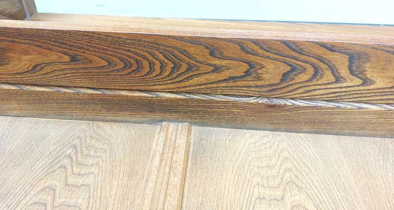 Striking Partridge Wood / Panga Panga / Patryshout Dresser Display Cabinet Top - COLLECTION ONLY