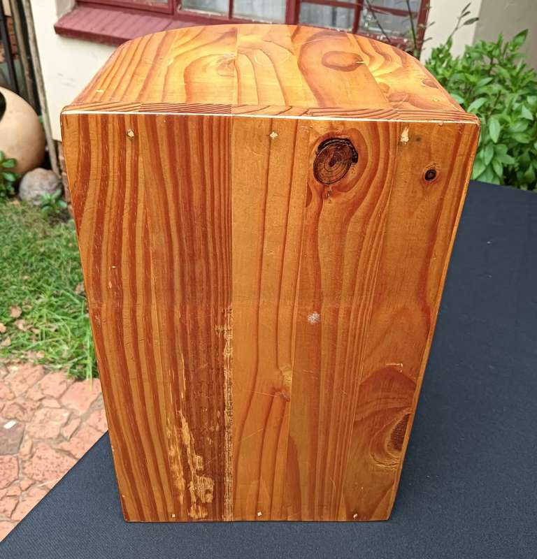 Rotating Solid Pine Wood Spicerack 35cm High to Hold 16 Spices and Herbs