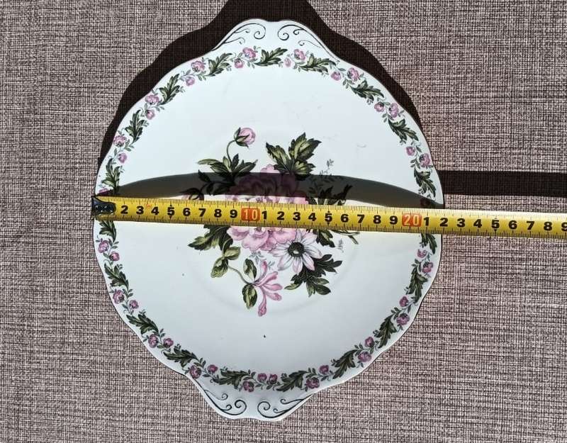 Royal Albert Gotsworld Pattern Two Handled Cake Plate Circa 1935-1940 Good Condition