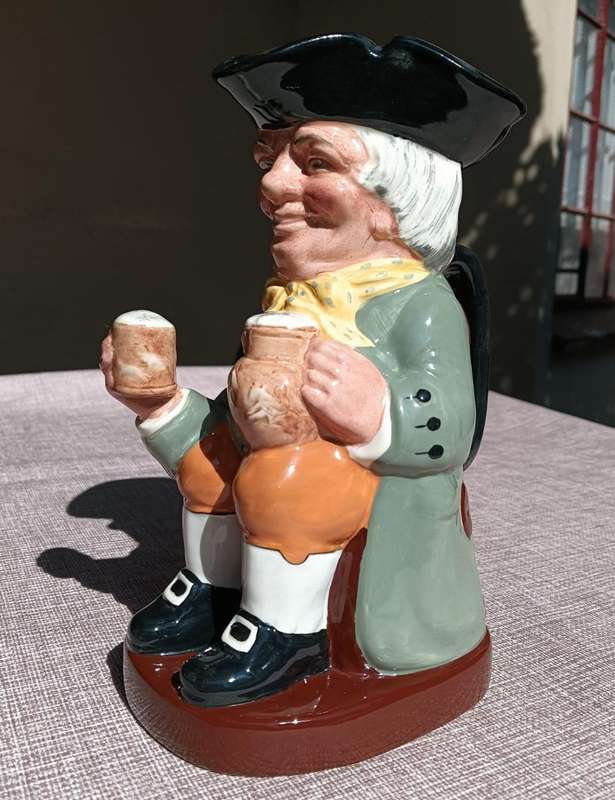 Royal Doulton Happy John Toby Jug D6031 Large 22cm High In Very Good Condition!