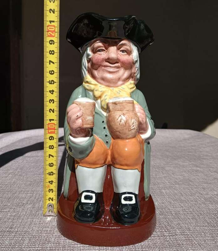 Royal Doulton Happy John Toby Jug D6031 Large 22cm High In Very Good Condition!