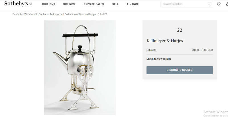 Very Rare Antique pre WW2 era Kallmeyer & Harjes (K&H) Germany Brass Teemachine Spirit Kettle