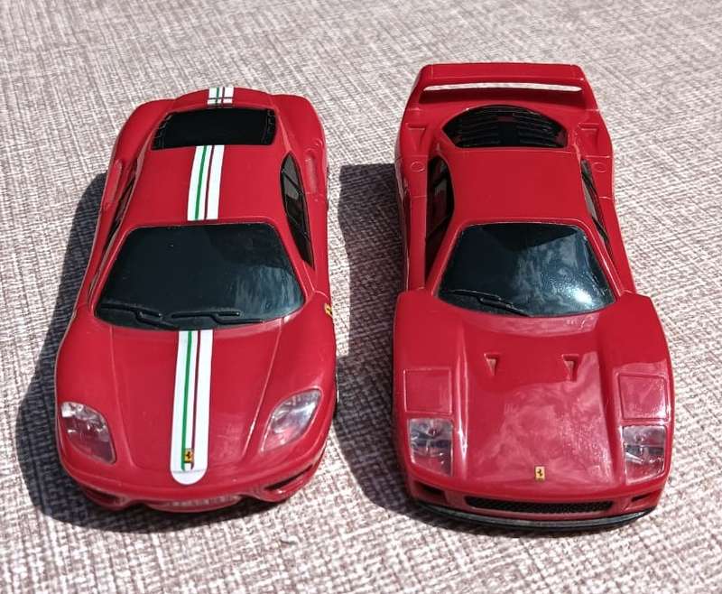 Shell V Power Ferrari 1:38 Scale Plastic Cars with 0.5W Pullback Motion
