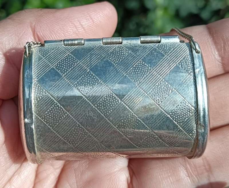 Exquisite Carlo Zucconi Designed Silverplated Miniature Jewellery Handbag / Pillbox