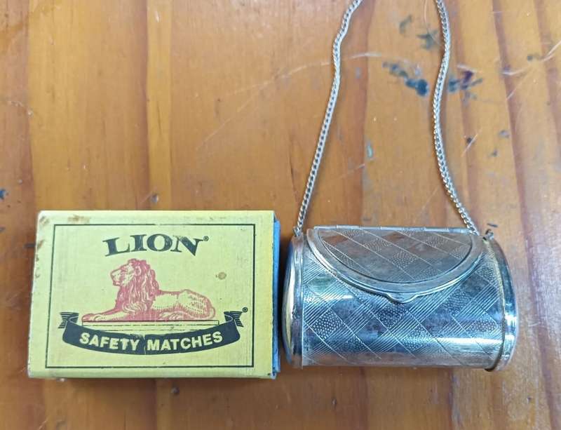 Exquisite Carlo Zucconi Designed Silverplated Miniature Jewellery Handbag / Pillbox