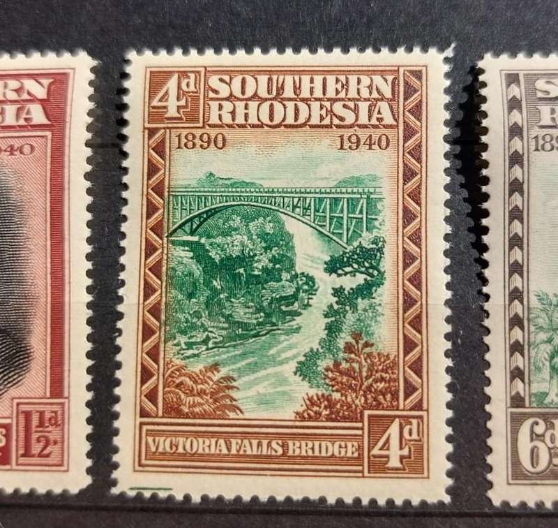 Southern Rhodesia Mint Unused Collection of Commemorative Stamps 1890-1940, 1893-1943 and 1853-1953