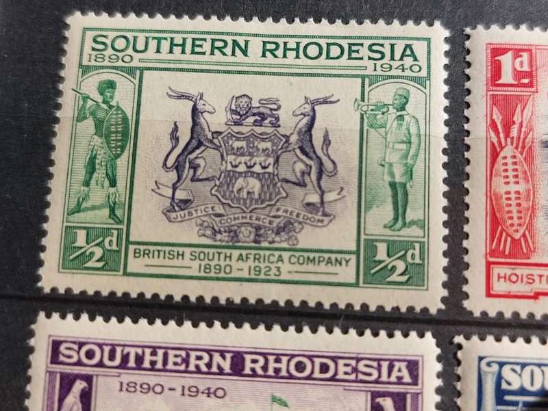Southern Rhodesia Mint Unused Collection of Commemorative Stamps 1890-1940, 1893-1943 and 1853-1953