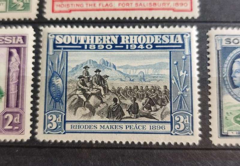 Southern Rhodesia Mint Unused Collection of Commemorative Stamps 1890-1940, 1893-1943 and 1853-1953