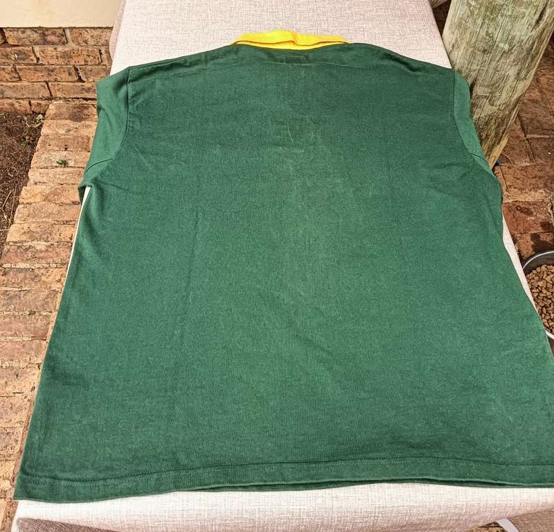 VINTAGE 1990S SOUTH AFRICA RUGBY SPRINGBOKS "CHAK SPORTS" SUPPORTERS JERSEY SIZE L