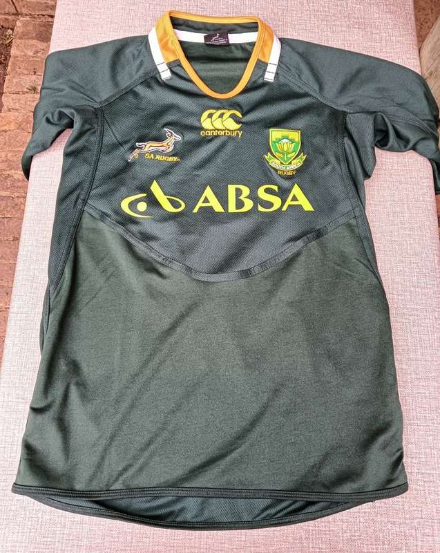 SOUTH AFRICA 2012/2013 RUGBY SPRINGBOKS CANTERBURY SUPPORTERS JERSEY SIZE M