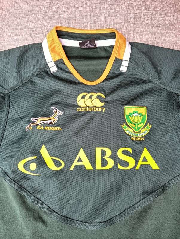 SOUTH AFRICA 2012/2013 RUGBY SPRINGBOKS CANTERBURY SUPPORTERS JERSEY SIZE M