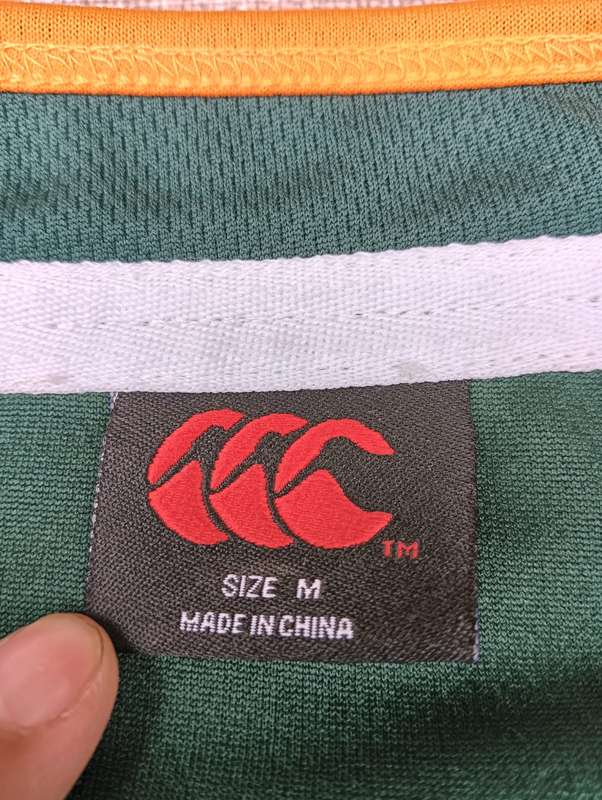 SOUTH AFRICA 2012/2013 RUGBY SPRINGBOKS CANTERBURY SUPPORTERS JERSEY SIZE M