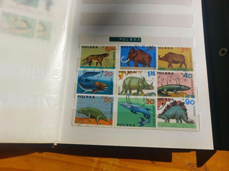 Stamp Album with Green Binding - Vintage 1970s  2nd of 3 Stamp Albums on Auction