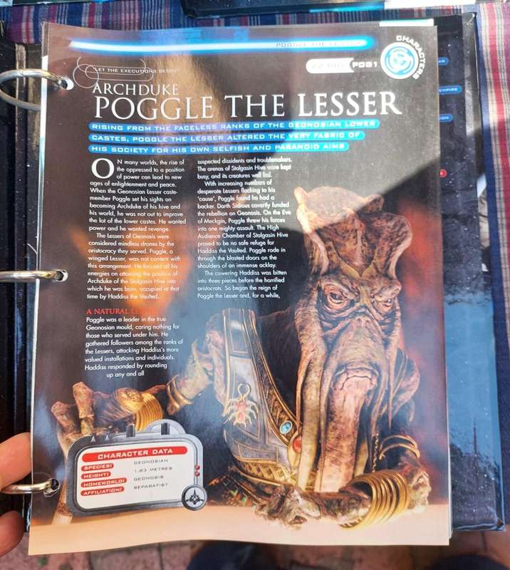 Star Wars 2002 De Agostini Fact Files Complete Issues 1 to 140 in 7 Ring Binders Plus Galaxy Poster