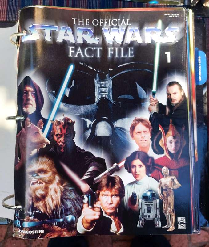 Star Wars 2002 De Agostini Fact Files Complete Issues 1 to 140 in 7 Ring Binders Plus Galaxy Poster