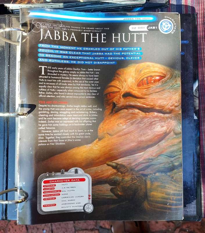Star Wars 2002 De Agostini Fact Files Complete Issues 1 to 140 in 7 Ring Binders Plus Galaxy Poster