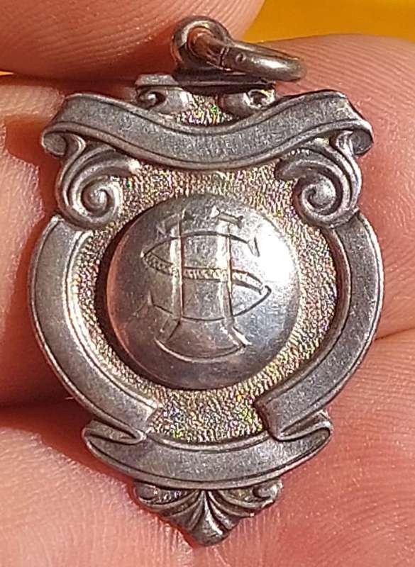 Sterling Silver Fob Medal 1931 Date Marked  Herbert Bushell & Sons Birmingham England - Weight 6.4g
