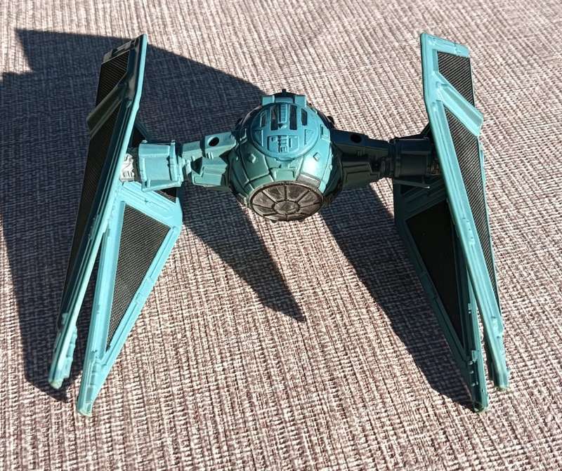 Star Wars 1995 Galoob Action Fleet TIE Interceptor - 6th of 8 Star Wars Fighters on Auction