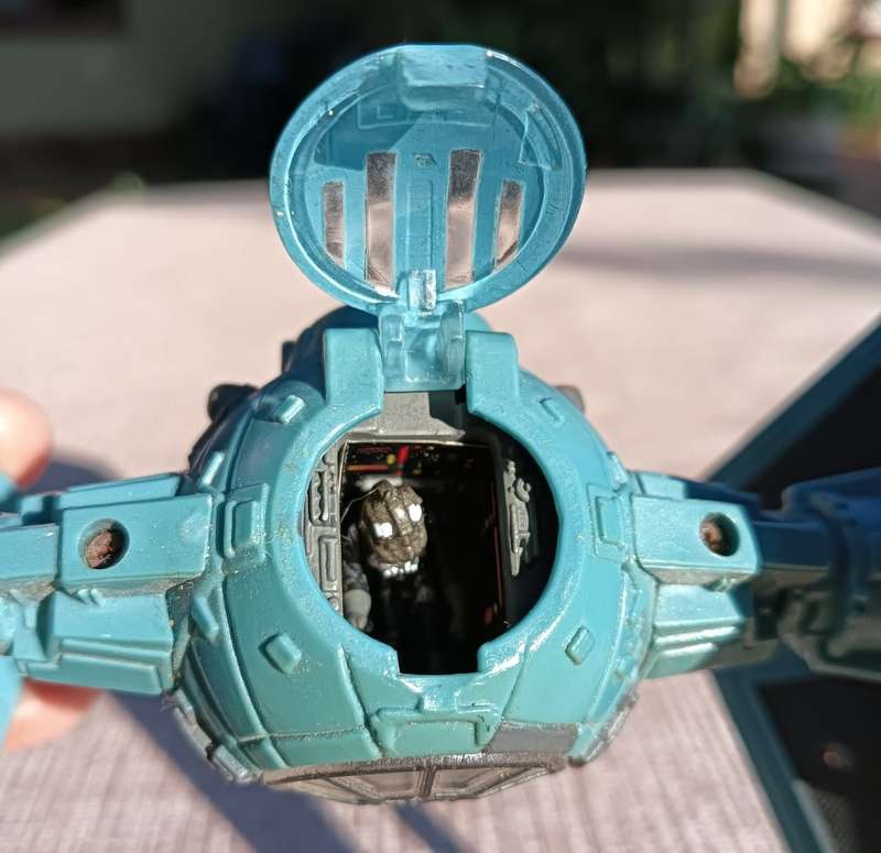 Star Wars 1995 Galoob Action Fleet TIE Interceptor - 6th of 8 Star Wars Fighters on Auction