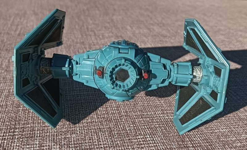Star Wars 1995 Galoob Action Fleet TIE Interceptor - 6th of 8 Star Wars Fighters on Auction